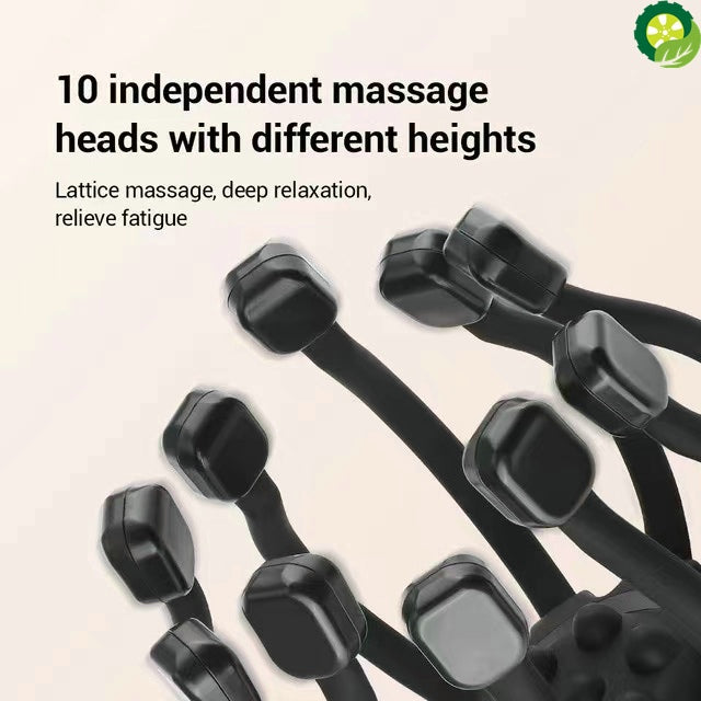 Head Scalp Massager Stress Relief Vibrator Massageador Relaxation Treatment Electric Massage For Hair Growth Headache Relief