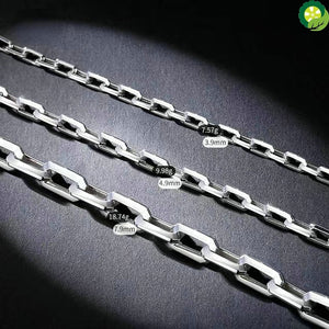 PT950 Platinum Bracelet Men's White Gold Cross Chain Simple Atmosphere Cool Hand Bracelet