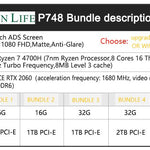 GAMING LAPTOP P748[17.3" 144Hz ADS Screen/AMD Ryzen7 4800H/ RTX 2060 6GB/RGB Keyboard/16G/512G PCI-E SSD]