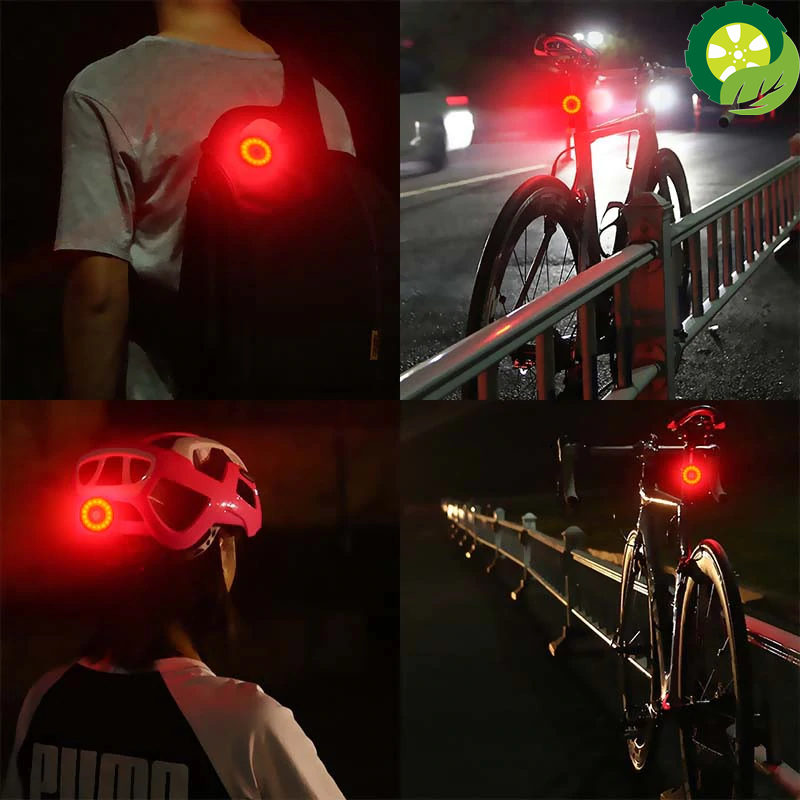 Usb Chargeable Mini LED Bicycle Tail Light Waterproof IPx8 Safety Warning Cycling Light suitable for Helmet Backpack Lamp