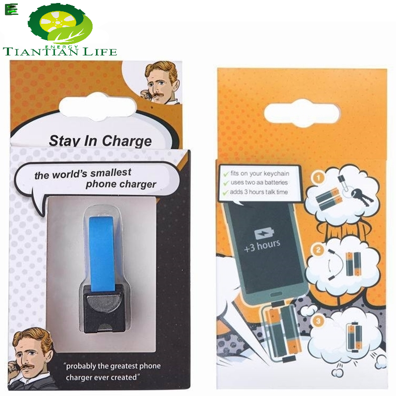 Mini Portable Magnetic AA/AAA Battery Powered Micro USB Emergency Phone Charger for Samsung Android Mobile Phone