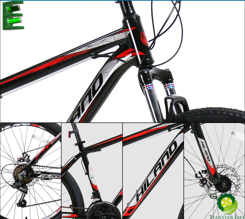21 Speed Mountain Bike Bicycle 26  Inch Steel or Aluminum Frame  MTB