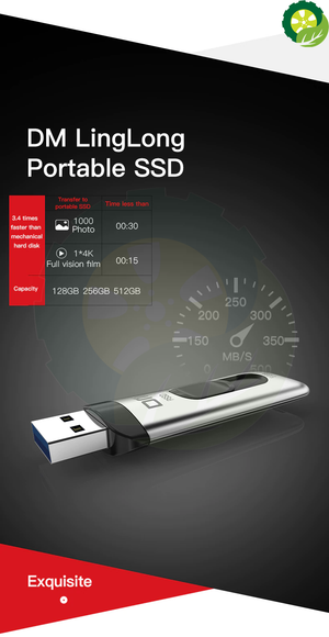 External SSD USB3.1 USB3.0 128GB 256GB  Hard Drive Portable Solid State Drive