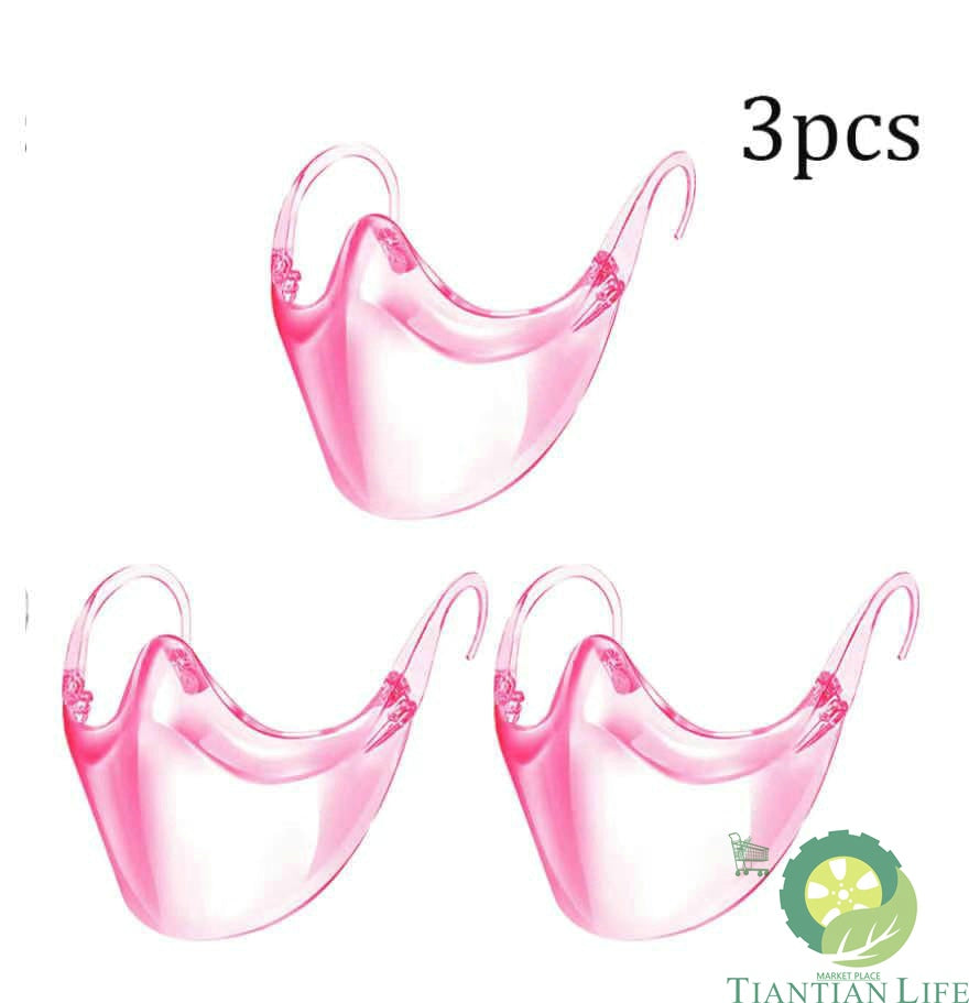 Reusable Face Shield Plastic Clear Mouth Mask