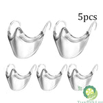Reusable Face Shield Plastic Clear Mouth Mask