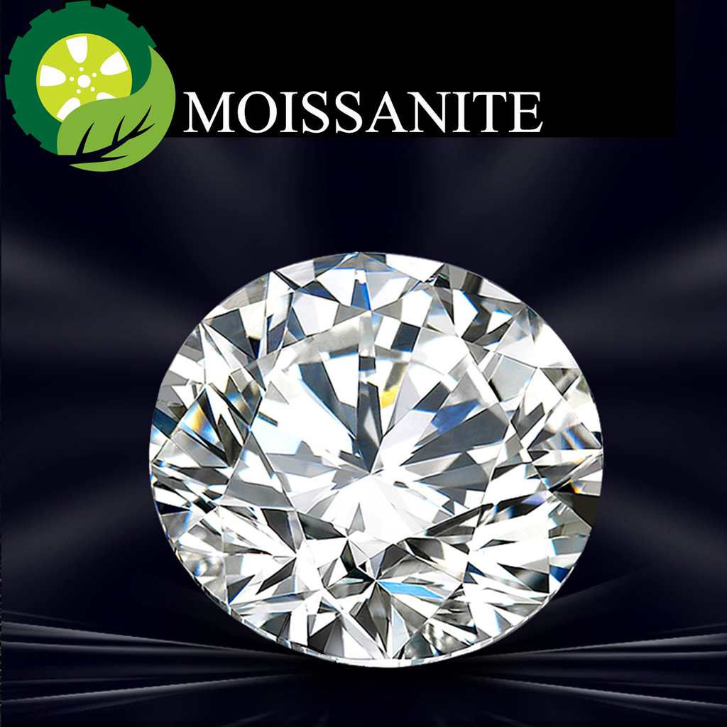 Real 100% Loose Gemstones Moissanite Diamond 1.0ct 6.5mm D Color VVS1 Stone Round For Ring Jewelry With GRA Certificate
