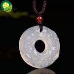 chalcedony white green pendant necklace handcarved brave troops jade pendants necklaces Unisex jewelry
