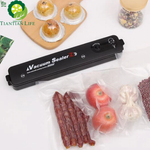 Kitchen Vacuum Food Sealer 220V/110V Automatic Commercial Household Food Vacuum Sealer Packaging Machine Include 10Pcs Bags