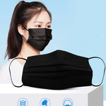 In Stock 50/100 Pcs Disposable Non-woven 3-layer Face Mask Anti Dust Breathable Mask with Elastic Earband