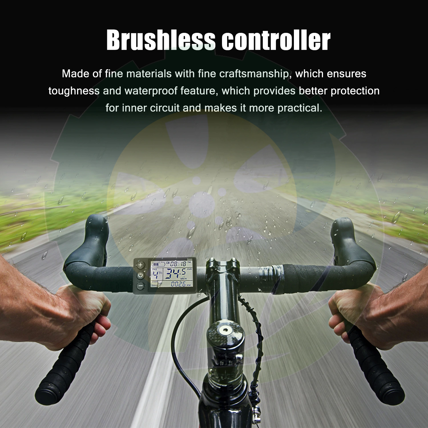 Electric Bike Controller 24V-48V/36V-60V 350W Brushless E-bike Controller with LCD Display Bicycles Scooter Controller