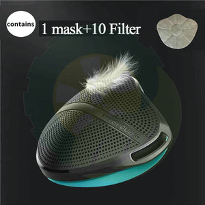 Expand Size Face Mask Mouth With Filter Respirator Unisex Dust Face Shield Replaceable Filter Reusable Washable Protection Mask