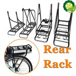 Adjustable 20/24/29 26inch 700C /28 Bike Rear Rack Double Layer Electric Bike Battery Carrier Luggage Rack Bicycle Accessories