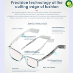 TTL Smart glasses intelligente Android Bluetooth 5.0 AI Eyewear TWS Wireless Music Earphones Anti-blue Polarized lens Sunglasses