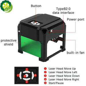 Mini CNC Machine Desktop Laser Engraver DIY Printer Cutter Woodworking Engraving Laser pro machine