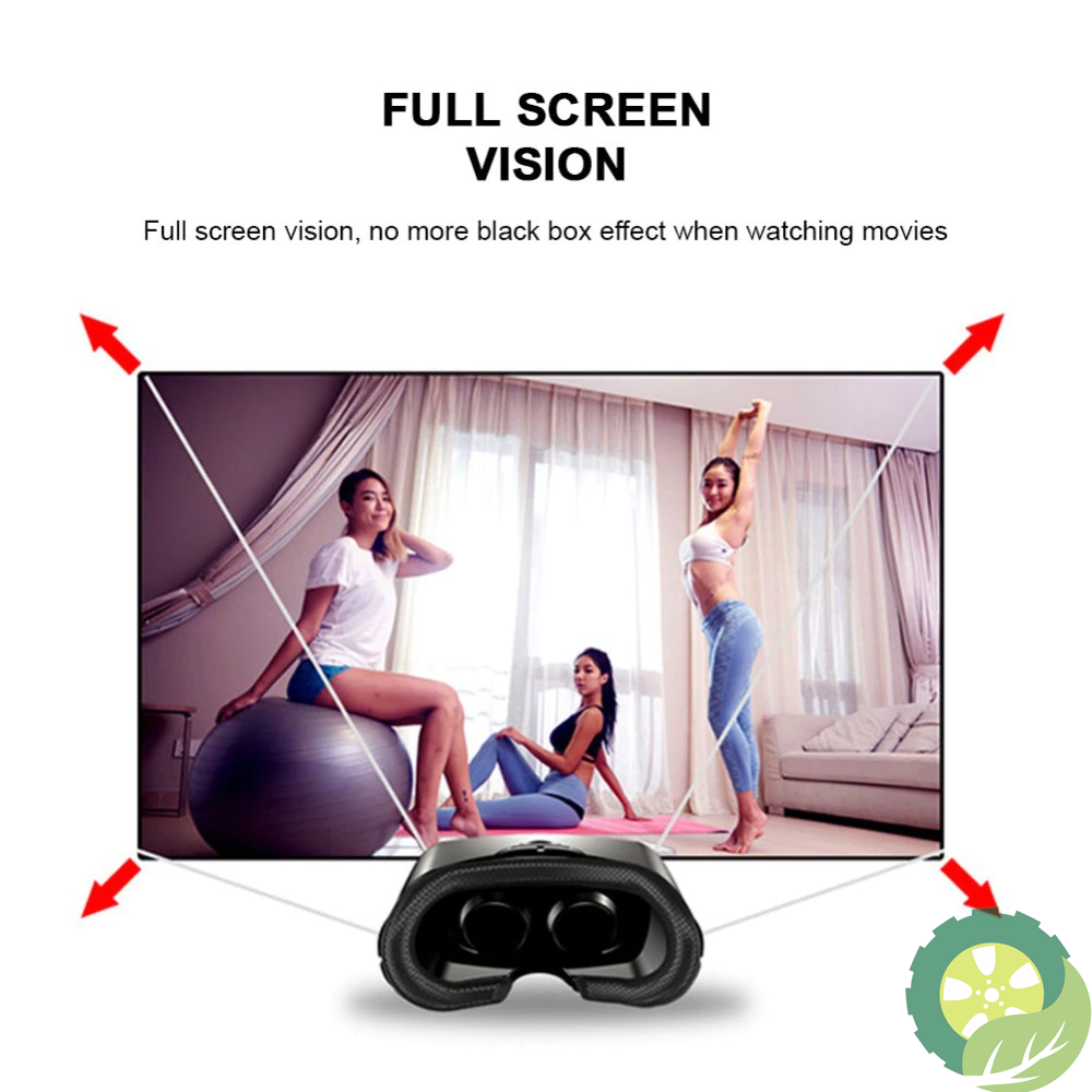 HIGH QUALITY Virtual Reality 3D VR Smart Headset for Smartphones 7 Inches Lenses with Controllers