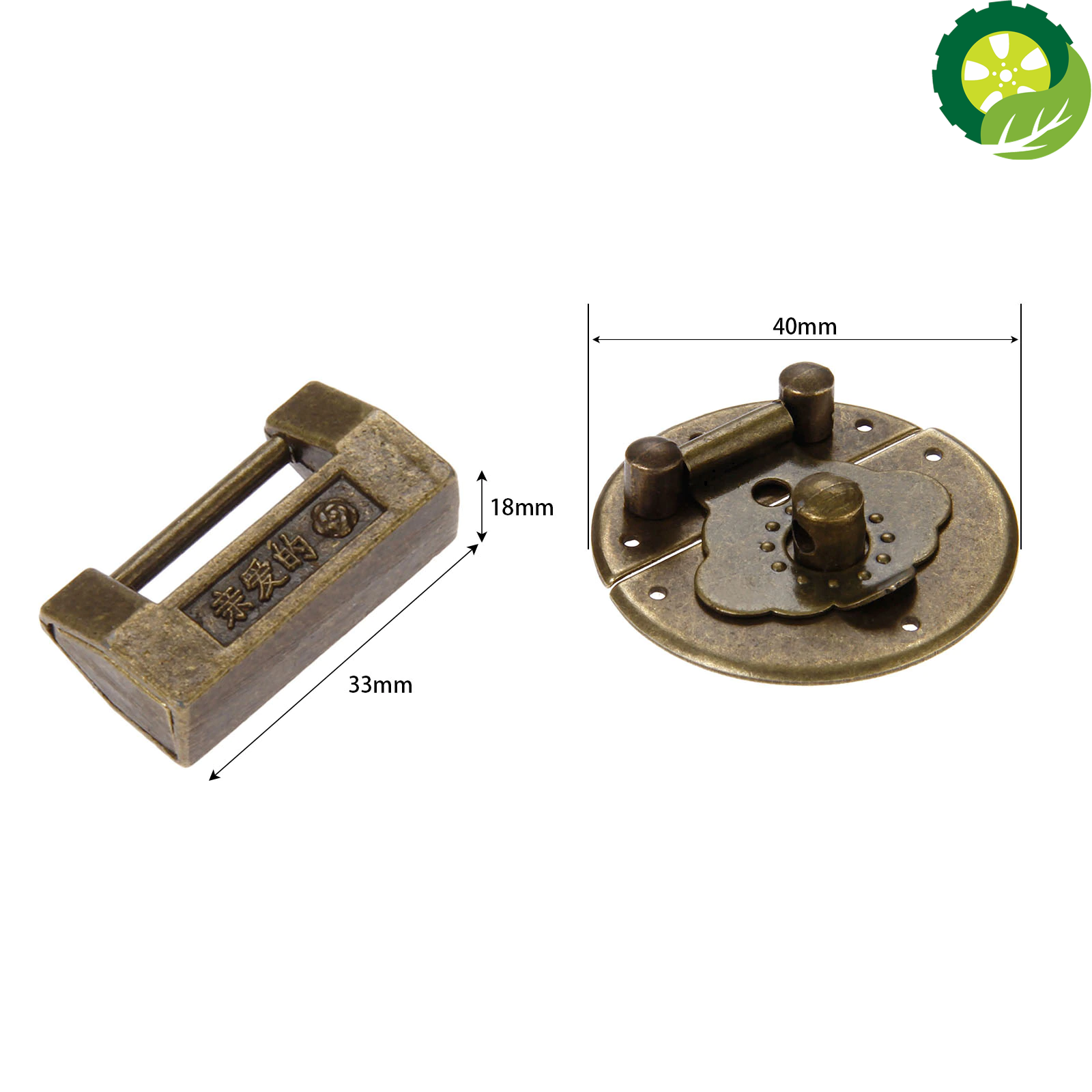 Antique Drawer Wood Box Cabinet Door Hasp Lock Hook Latch Butterfly Hinges For Jewellery Fittings Furniture Decorative