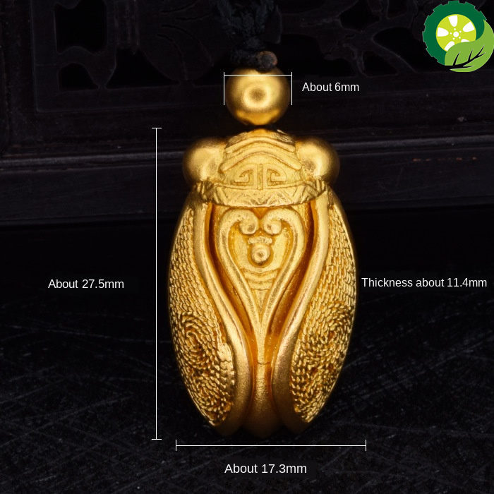 Chinese traditional Unique sliver ancient gold craftsmanship hollowed out luxury charm pendant