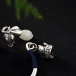Natural Hetian white jade lucky cat bracelet exquisite carving design Mulan classic elegant brand jewelry