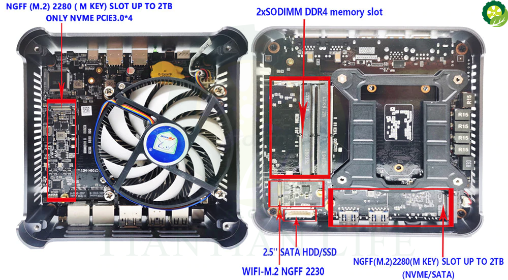 10th Gen Intel Core Mini PC i9 10880H i7 10750H i5 10300H Windows 10 2*DDR4/M.2 DP HDMI 4K Computer HTPC NUC