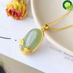 Natural Hetian jade Chinese classical palace style Koi Pendant Necklace,