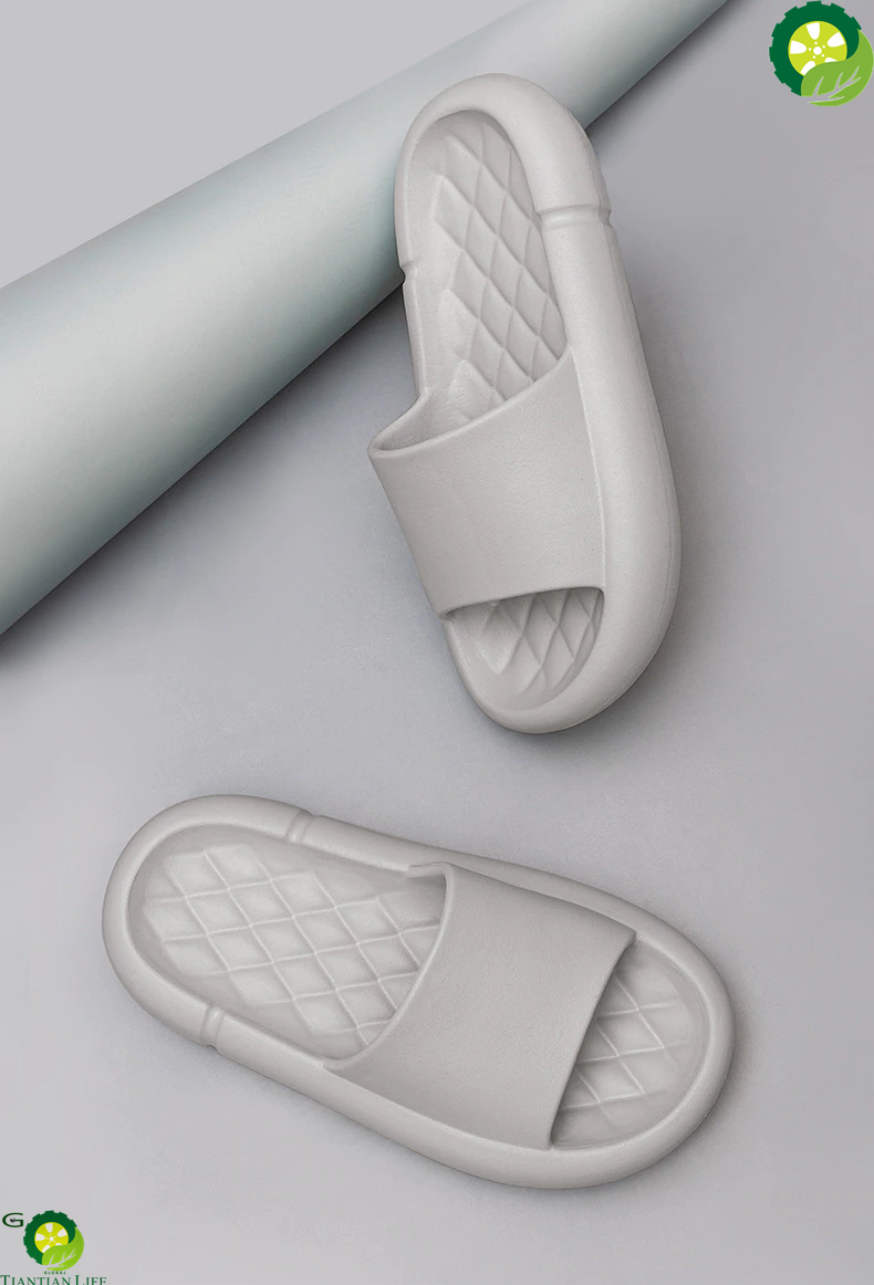 Mute Slippers UNISEX Platform Shoes EVA Soft Indoor outdoor Slides unisex Non-slip Summer Sandals/Bathroom Shoes