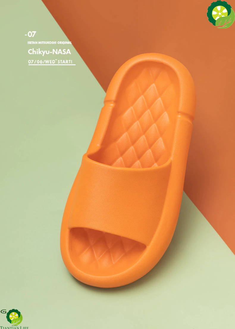 Mute Slippers UNISEX Platform Shoes EVA Soft Indoor outdoor Slides unisex Non-slip Summer Sandals/Bathroom Shoes