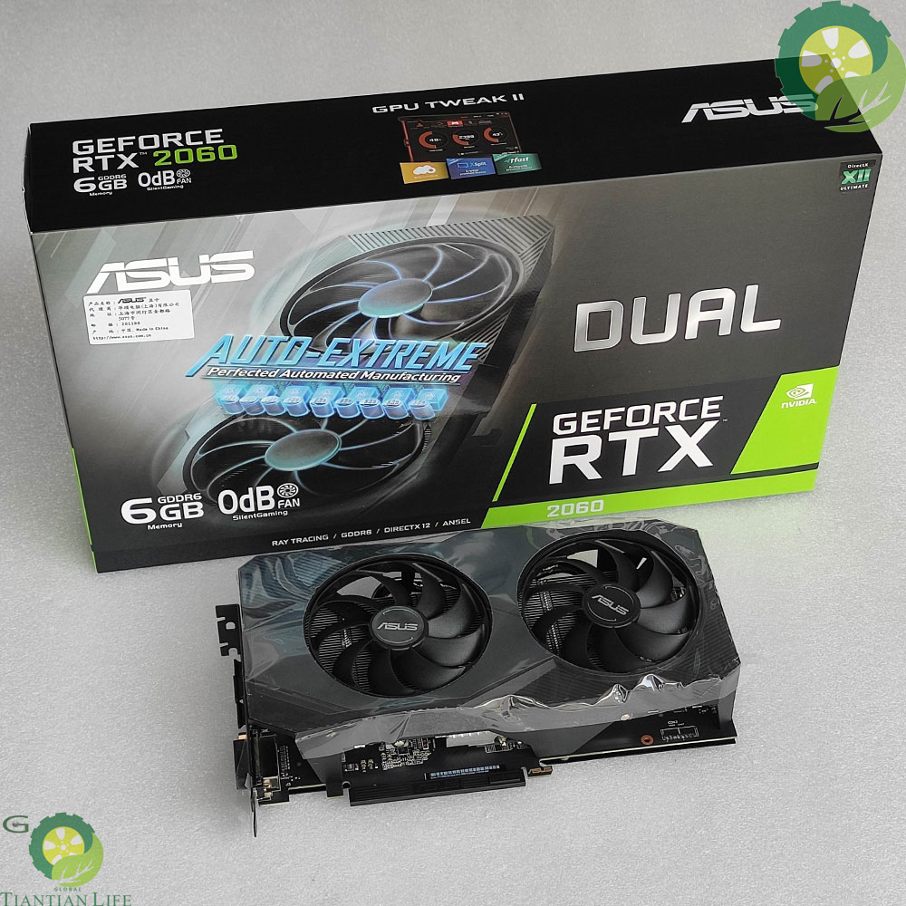 ASUS GeForce RTX 2060 Dual 6G EVO GDDR6 Graphics Cards