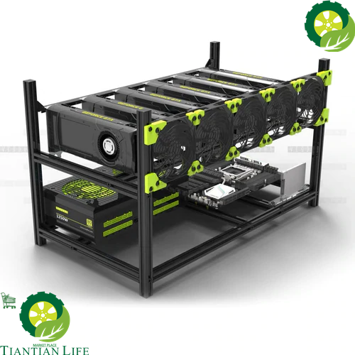 Ready-To-Mine 6 X Nvidia RTX 3070 ti Complete Mining Rig Assembled