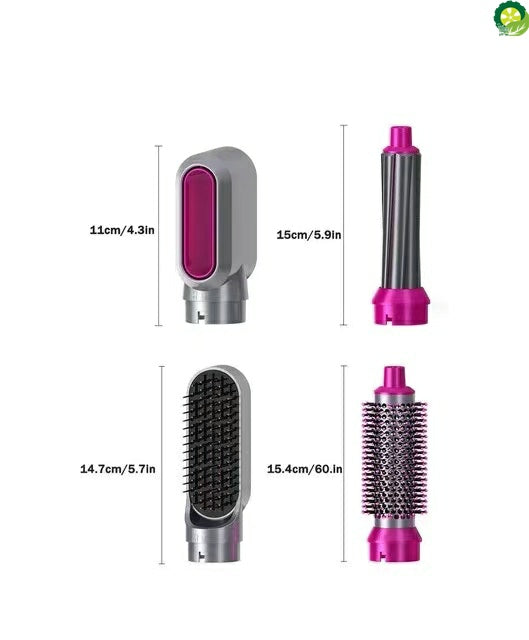 5 In 1 Electric Hair Dryer Brush Hot Air Styler Blow Negative Ions Dryer Comb Hair Curler Straightening Curling Styling Tool