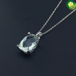 925 Sterling Silver Natural Green Amethyst Sets with Gift Box