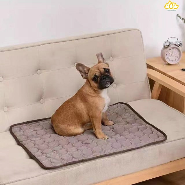 Washable Pet Mat Cooling Summer Pad Mat For Dogs Cat Blanket Sofa Breathable Pet Bed