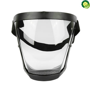 Full Face Transparent Shield Kitchen Home Outdoor Oil-splash Proof Eye Facial Anti-fog Head Cover Safety Glasses
