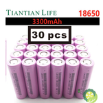 (5-40pcs) 18650 Rechargeable Batteries Lithium Li Ion 3.7V 3300mAh  30A VTC7 18650 Battery For Led Lights  Toys