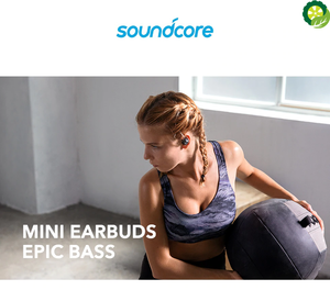 Soundcore Spirit Dot 2 True Wireless Earbuds, Deep Bass, IPX7 Waterproof, Sweatproof, 16H Playtime, Fast Charge,