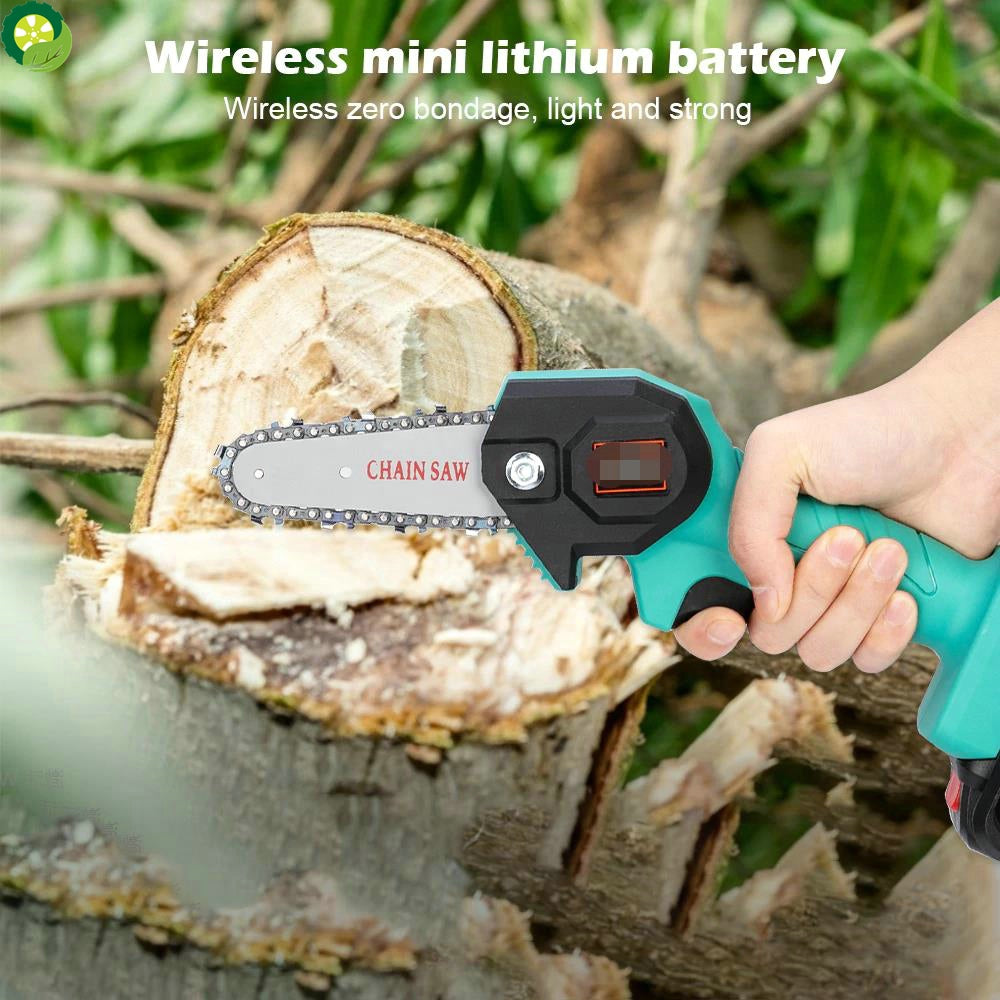 Mini Electric Saw Chainsaw 24V With Battery For Woodworking Garden Tools