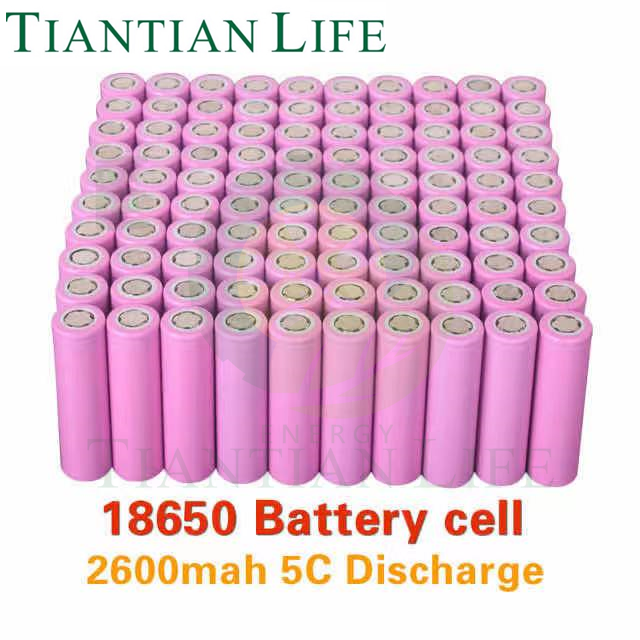Ebike battery Cell Original 18650 rechargeable li-ion Lithium electric bike Battery Cell 3.7V 2600mAh 5C Discharge
