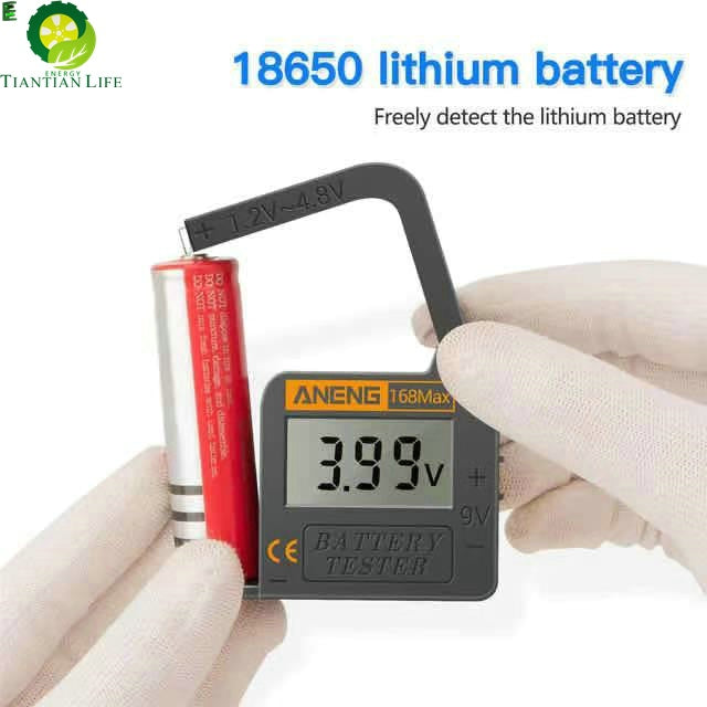 168Max Digital Lithium Battery Capacity Tester Universal test Checkered load analyzer Display Check AAA AA Button Cell