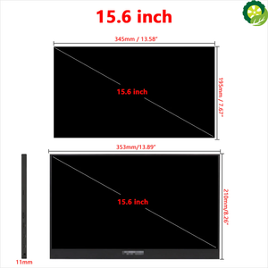 17.3 Inch Super-Ultra Portable Monitor 1920 * 1080P IPS Screen USB Display with Folding Holder For HDMI PS3 PS4 XBOX PC D-currency Mining