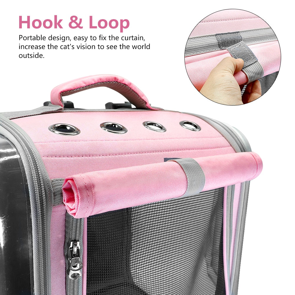 Pet Cat Carrier Backpack Breathable Cat Travel Outdoor Shoulder Bag For Small Dogs Cats Portable Packaging Carrier