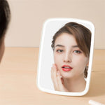 Intelligent portable makeup mirror desktop led light portable folding light mirror dormitory desktop
