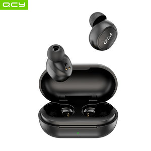 QCY T4 TWS Bluetooth V5.0 Sports Wireless Earphones APP customization 3D Stereo Headphones Mini in Ear Dual Microphone