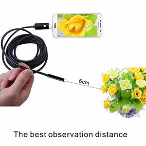 7.0mm Endoscope Camera HD Type-c USB Endoscope with 6 LED 1/2/3.5M Hard Soft Cable Waterproof Inspection Borescope for Android