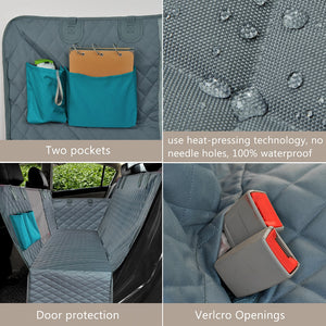 Dog Car Seat Cover Waterproof Pet Transport Dog Carrier Car Backseat Protector Mat Car Hammock For Small Large Dogs