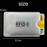 Anti Rfid Wallet Blocking Reader Lock Bank Card Holder Id Bank Card Case Protection Metal Credit NFC Holder Aluminium 6*9cm