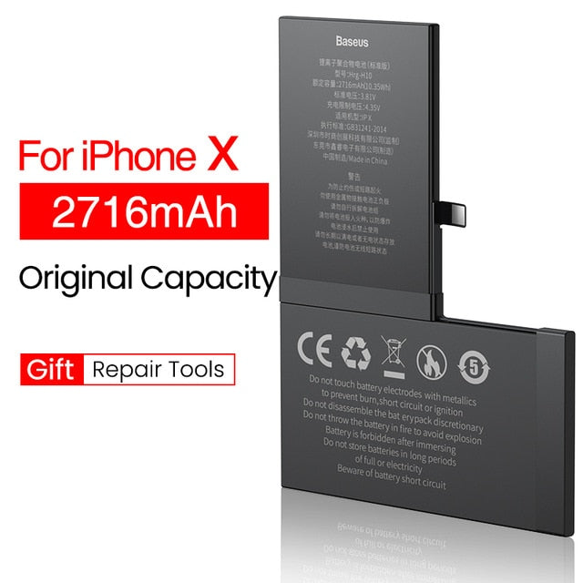 Battery For iPhone 6 6s 6 s 7 8 Plus Original High Capacity Bateria Replacement Batterie For iPhone X Xs Max Xr 7P 8P