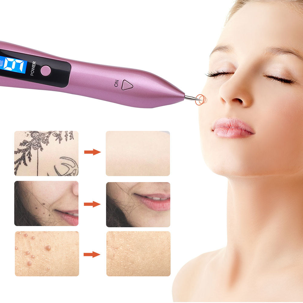 Laser Plasma Pen Freckle Remover Machine LCD Mole Removal Dark Spot Skin Wart Tag Tattoo Remover Tool