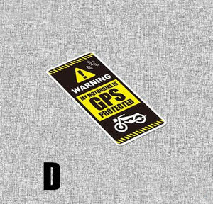 Bicycle Safety Reflective Sticker GPS Tracking Protected Motorcycle Anti-theft Decals Waterproof Car Stickers